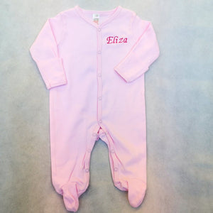 Pink Baby Sleepsuit