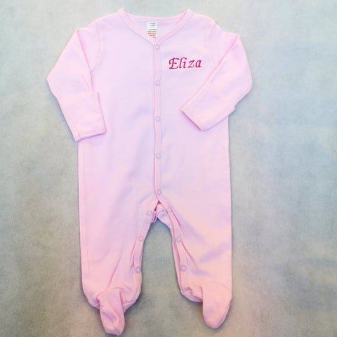 Pink Baby Sleepsuit