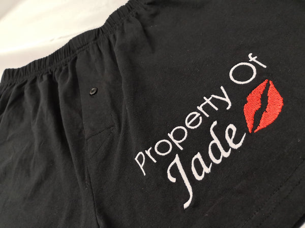 "Property of" Quirky Mens Boxers