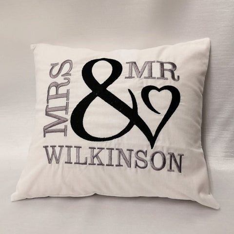 Personalised Married Couple Cushion