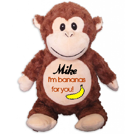 "I'm bananas for you" Personalised Louie the Monkey