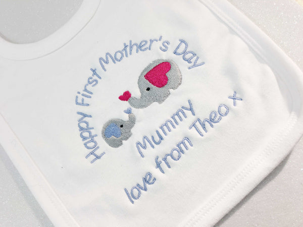 First Mothers Day Baby Bib